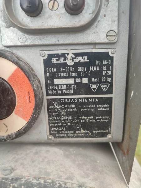 Nagrzewnica elektryczna elcal ag-9