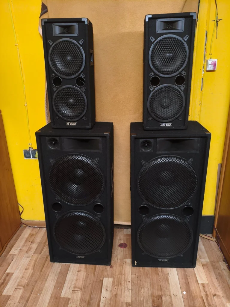 Zestaw 4xkolumn estradowych pasywne Max 2x2000w i 2x 800w