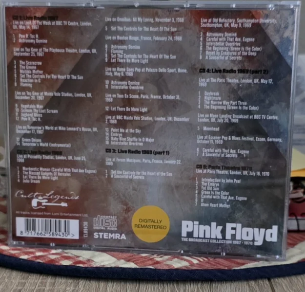 5CD PINK FLOYD-The Broadcast Collection 1967-70. Rock.