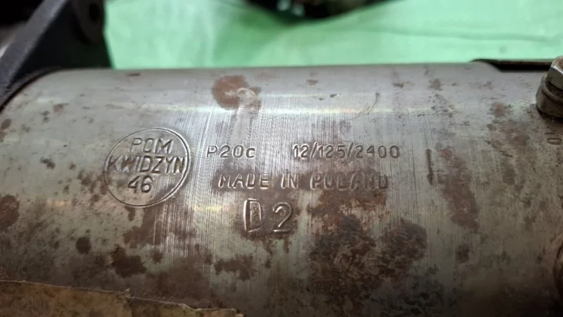 Prądnica POM Kwidzyn P20C 12V nowa, leżak magazynowy, PRL