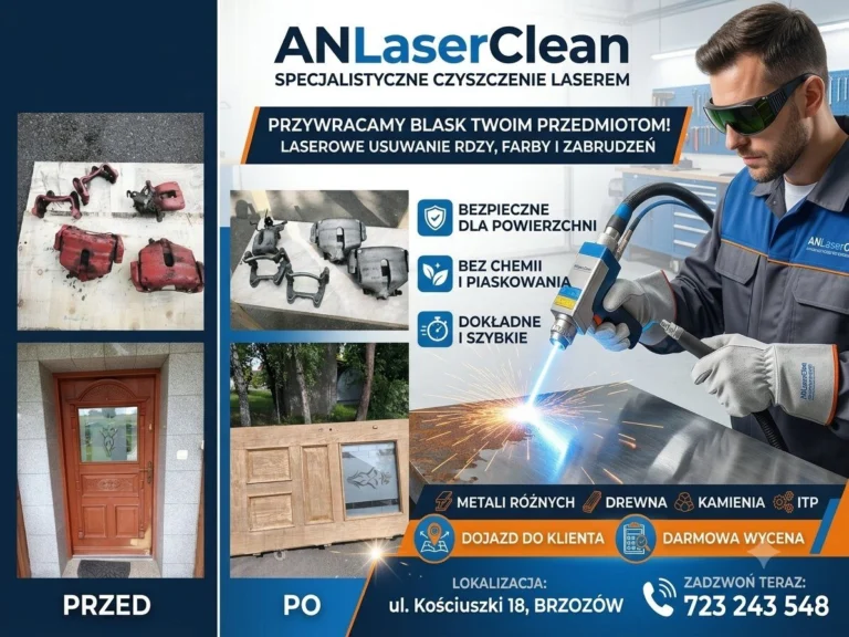 ANLaserClean – Bezinwazyjne Czyszczenie Laserowe Drewna | Renowacja i Usuwanie Farby