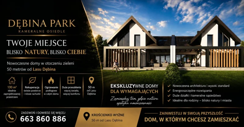 DĘBINA PARK – kameralna inwestycja w otoczeniu natury