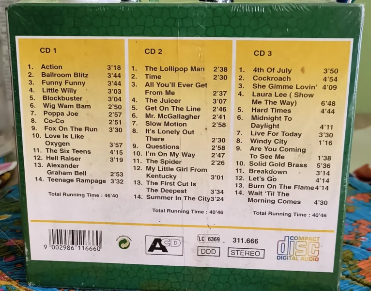 3CD THE SWEET - The Legend Lives On. 70s Glam Rock UK.