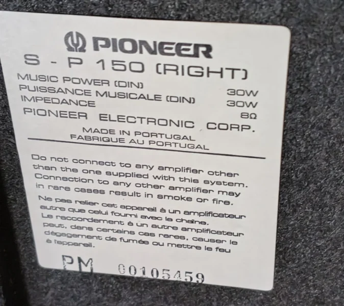 Kolumny Pioneer SP 150