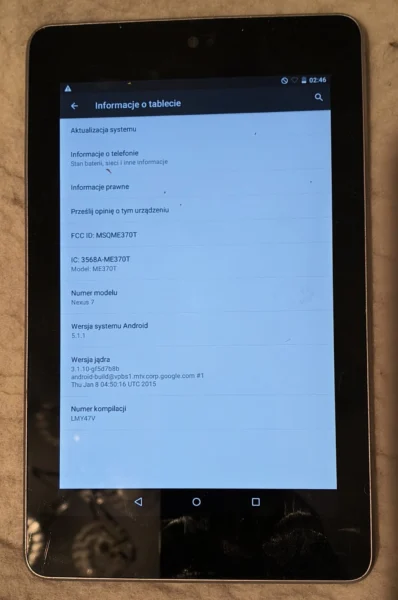 Tablet Asus Google Nexus 7