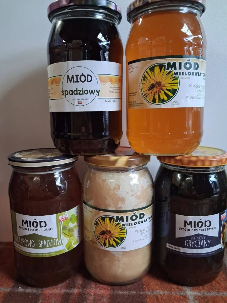 Miód pszczeli spadziowy gryczany wielokwiatowy