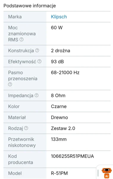 KLIPSCH R 51 M
