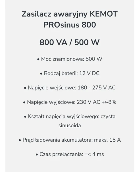 KOMOT PRO SINUS 800