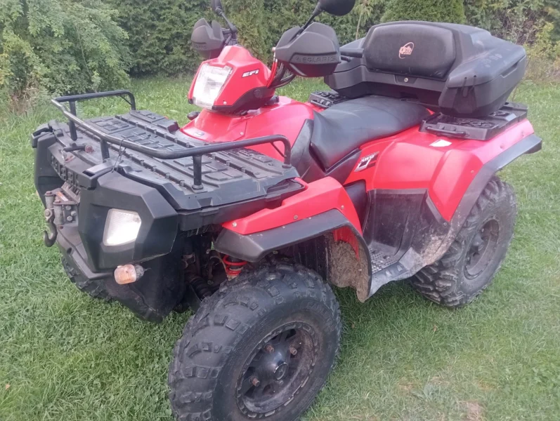 Quad polaris 70 km zarejestrowany i ubezpieczony pług śnieżny